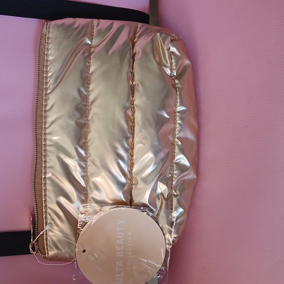Ulta Beauty Metallic Gold Cosmetic Bag - Picture 1 of 5